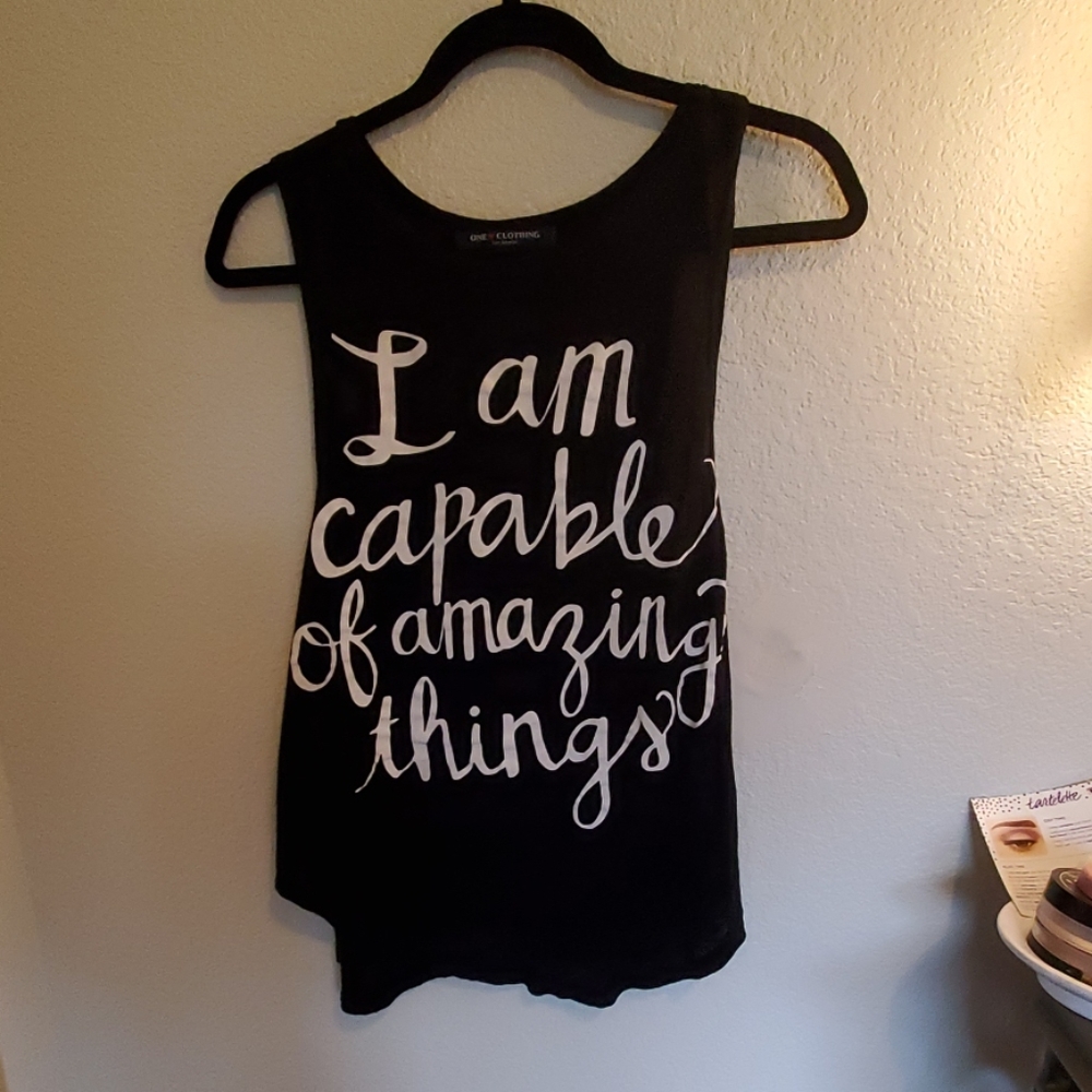 Black tank top size small